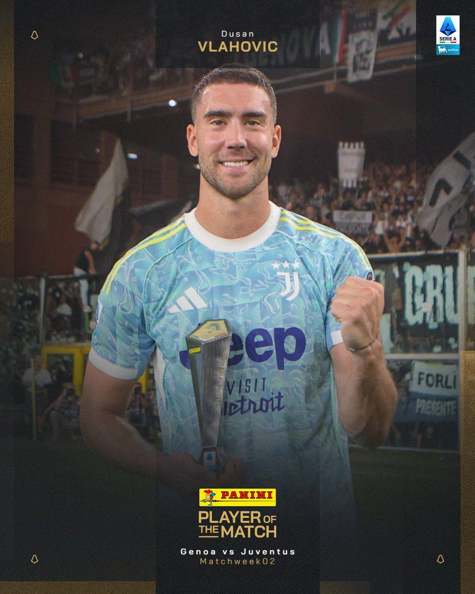 攻入制胜球，弗拉霍维奇当选热那亚vs尤文全场最佳